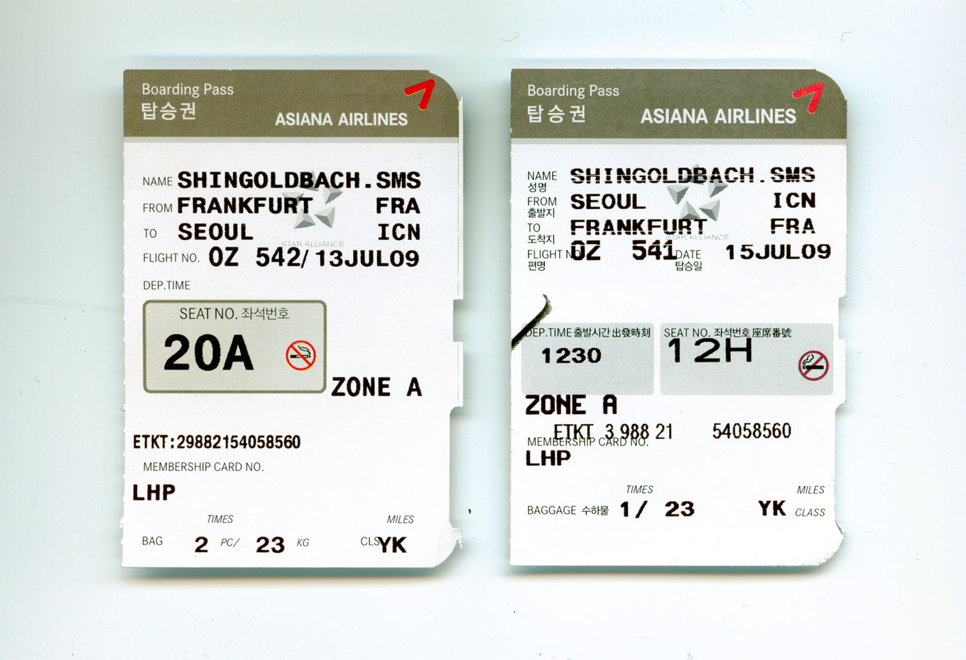 Boarding Passes